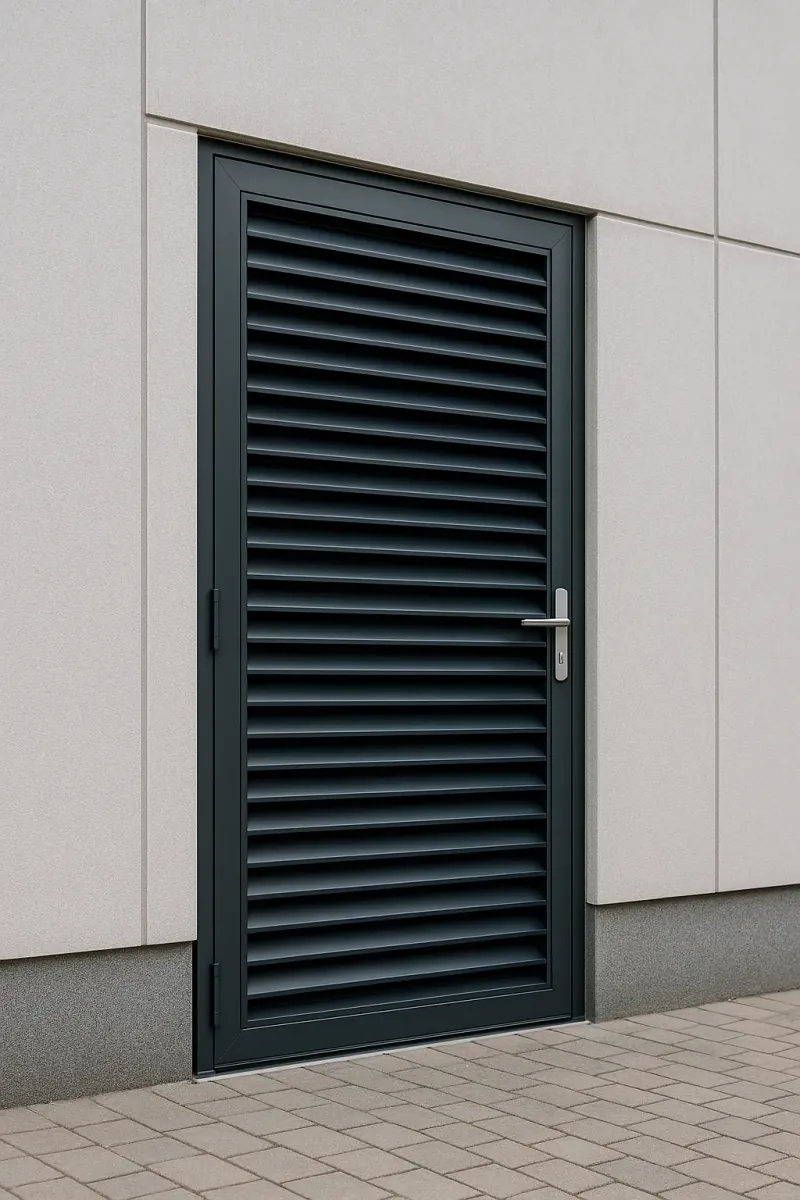 steel louvred doors - professional steel doors available in Burnley from UK manufacturers